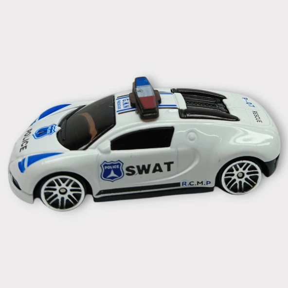 Metal Mini Polis Arabası  8 cm - Polis - 2 - 2