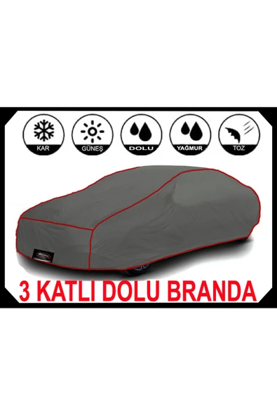 DUUCARS 3 Katlı Dolu Darbe Koruyucu CHRYSLER 300C  Araba Brandası oto branda araba çadırı