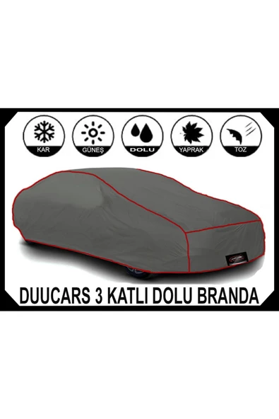 DUUCARS 3 Katlı Dolu Darbe Koruyucu TOYOTA COROLLA Araba Brandası oto branda araba çadırı - 5