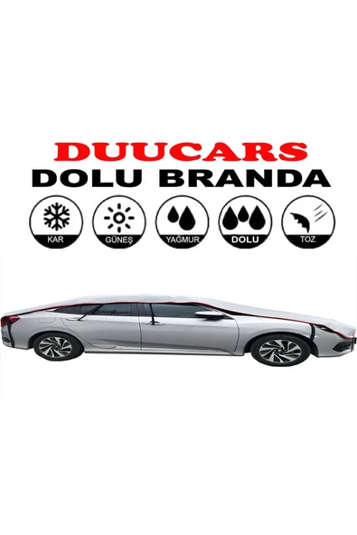 DUUCARS 3 KATLI SADE ÜST OTO DOLU BRANDASI SUV SEDAN HATCHBACK VE STATİON WAGON UYUMLU - 5
