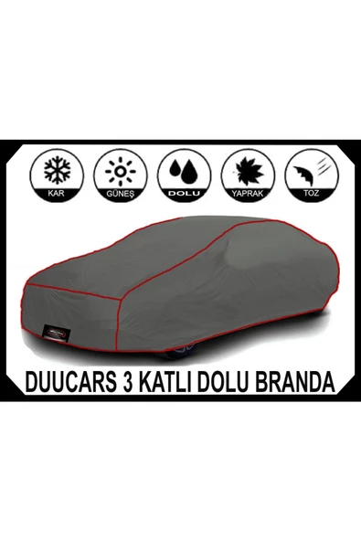 DUUCARS 3 Katlı Dolu Darbe Koruyucu TOYOTA COROLLA Araba Brandası oto branda araba çadırı - 4