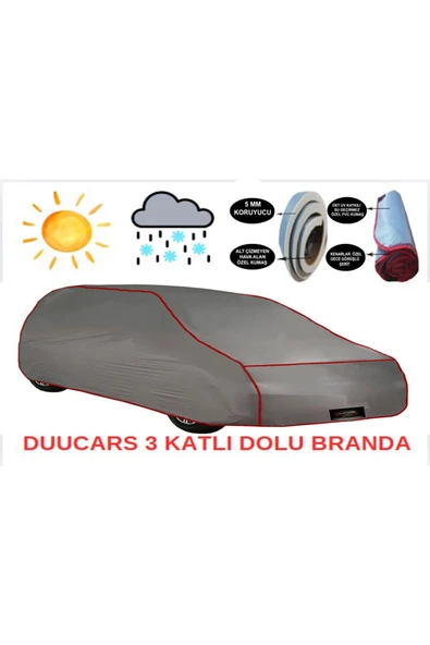 DUUCARS 3 Katlı Dolu Darbe Koruyucu BMW X7 Araba Brandası oto branda araba çadırı - 2