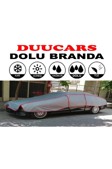 DUUCARS 4 Katlı 6.00 m Duucars Uyumlu Dolu Darbe Güneş Koruyucu Özel Branda - 3