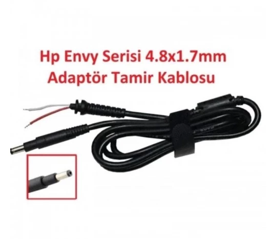 4.8mm*1.7mm Hp Notebook Adaptörü Tamir Kablosu (Kablo Ucu) HP ENVY4, ENVY6, SLEEKBOOK