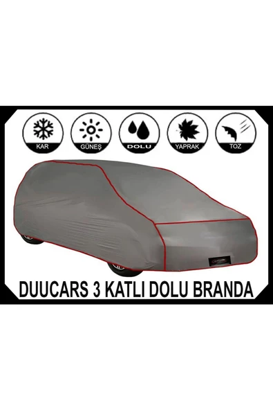DUUCARS 3 Katlı Dolu Darbe Koruyucu HYUNDAİ TUSCON Araba Brandası oto branda araba çadırı - 4