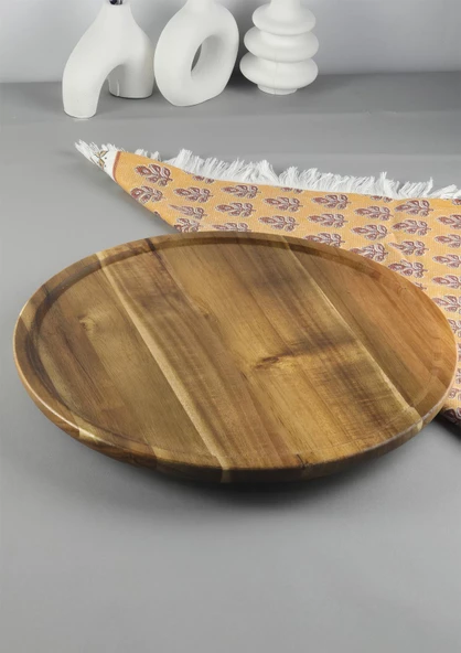 Akasya Sunumluk - Döner Stantlı Makyaj Organizeri - Pasta Sunumluğu, Kavanoz Standı - 30 CM - 2