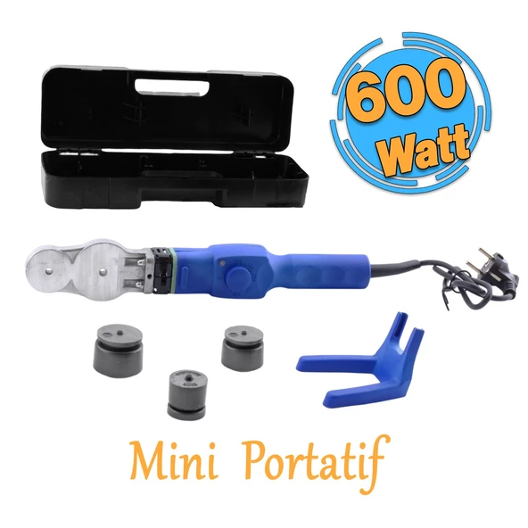 Mini Boru Kaynak Makinesi 600 W Endüstriyel Makina Pafta Seti 25 mm 20 mm 32 mm PPRC Pvc Plastik