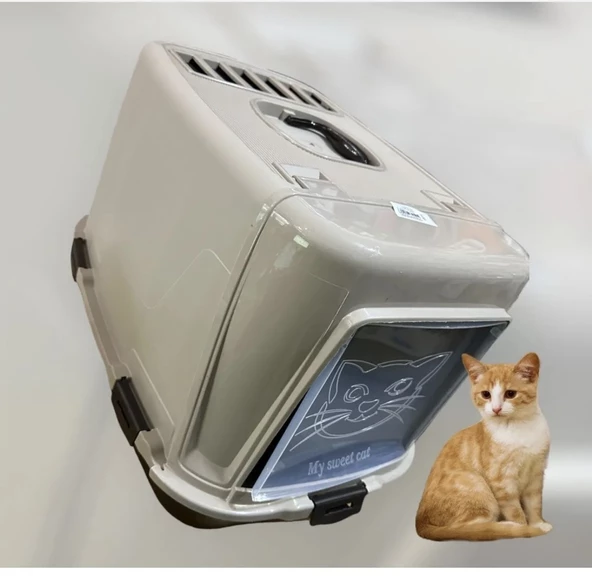 2 li set xxl kapalı kedi tuvaleti ve 1.5 litre mama su kabı - 4