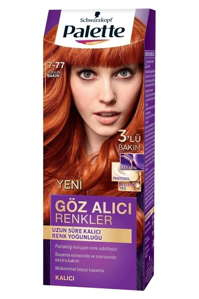Palette Göz Alıcı Renkler 7,77 Yoğun Bakır Paket 2li - 5