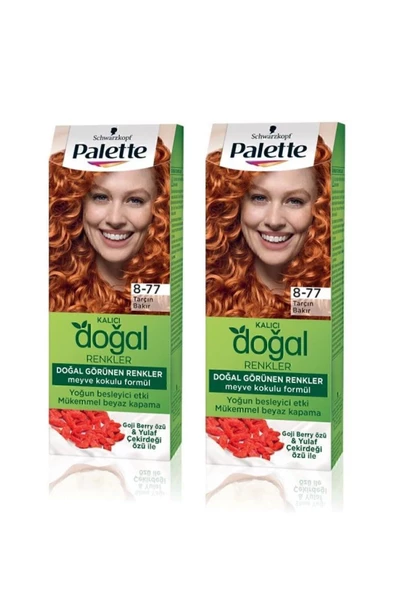 Palette Kalıcı Doğal Renkler 8-77 Tarçın Bakır Paket 2li - 2