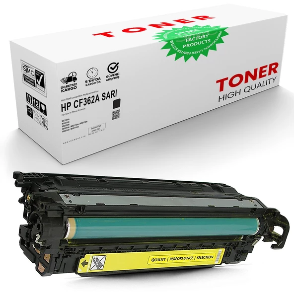 HP CF362A Sarı / LaserJet M577 Enterprise Uyumlu Muadil Toner