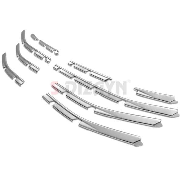 Renault Clio 5 Krom Ön Tampon Çıtası 10 Prç. 2019 2020 2021 2022 2023 - Resim 4