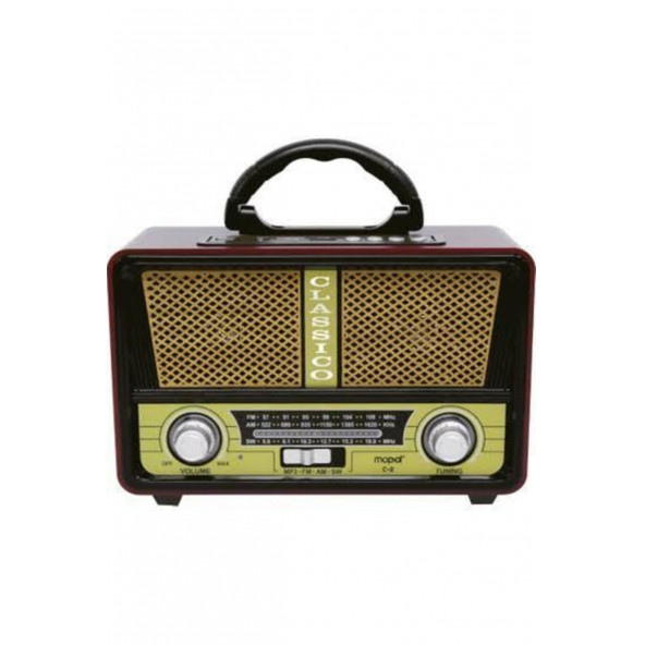 Vintage Bluetooth Fm Radyo Nostali