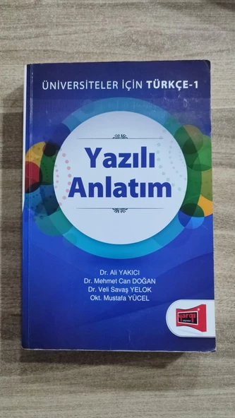 ÜNİVERSİTELER İÇİN TÜRKÇE 1 - YAZILI ANLATIM ürün görseli