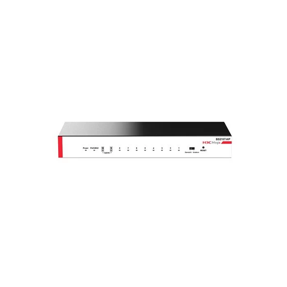 H3C MAGIC BS210T-HP 8 PORT GIGABIT + 2 PORT GIGABIT UPLINK 110W POE METAL KASA SWITCH