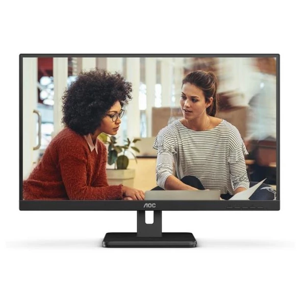27 Aoc 27E3Um/Bk 4Ms 75Mhz 1Xvga 1Xhdmı 1Xdp Fhd 1920X1080 Usb3.2 Hoparlör Çerçevesiz Düşük Mavı Işık Vesa Siyah