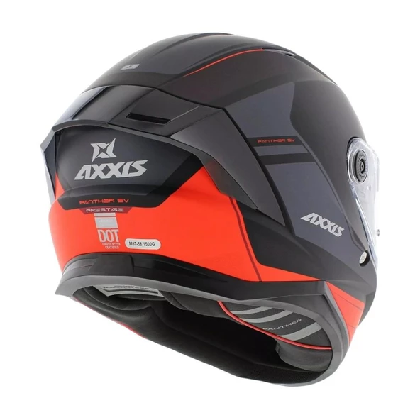 AXXIS PANTHER SV PRESTIGE B5 MATT RED KAPALI KASK - Resim 2