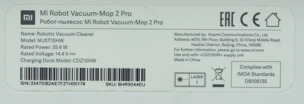 Garantisiz Aparatsız Sıfır Xiaomi Mi Robot Süpürge Vakumlu Paspas Mop 2 Pro Beyaz Tek Süpürge - 3