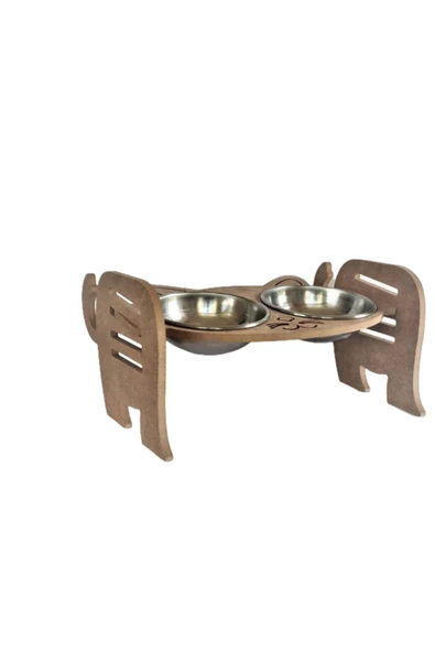 LİVA AHŞAP Kedi Köpek Mama Ve Su Kapları- La8m1140383 - 3