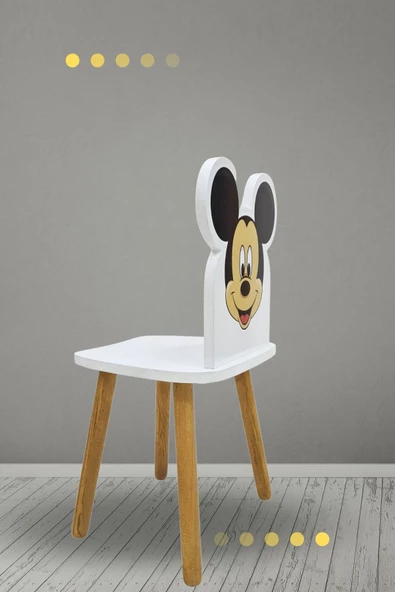 Çocuk Aktivite Masa Ve Sandalye Takımı 4-12 Yaş mickey mouse ( LİVA AHŞAP ) - 7