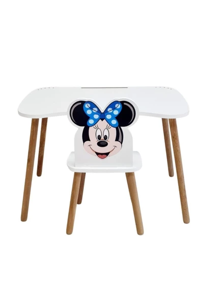 Çocuk Ders Çalışma Masa Sandalye Takımı 4-12 Yaş ( Ücretsiz Isim Yazdırma Dahil ) ( LİVA AHŞAP ) - 3