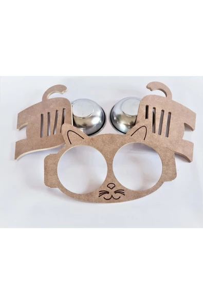 LİVA AHŞAP Kedi Köpek Mama Ve Su Kapları- La8m1140383 - 4