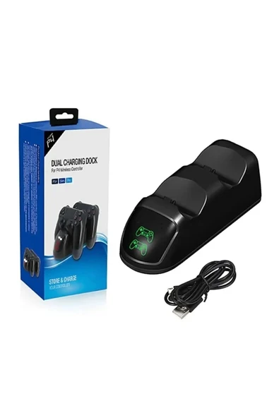 Ps4 Kol Dualshock 4 Led Göstergeli Şarj Istasyonu Stand Tp4-889 - Resim 2