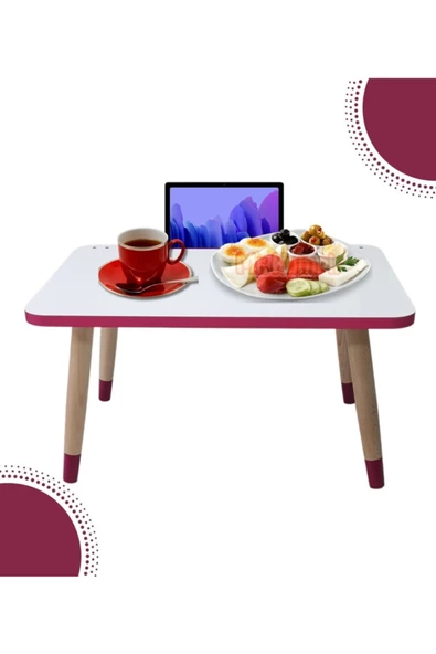 LİVA AHŞAP Laptop Tablet Bilgisyar Ve Kahvaltı Sehpası Çalışma Masası - 5