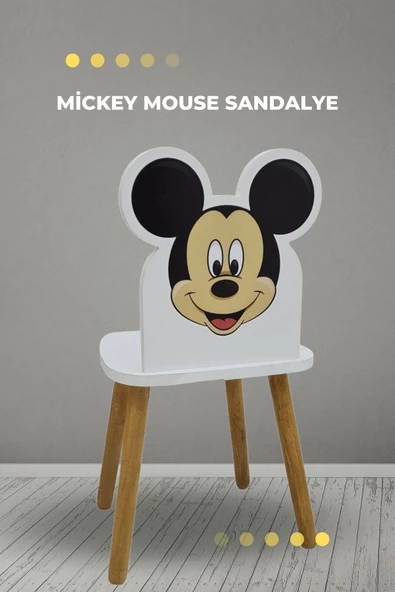Çocuk Aktivite Masa Ve Sandalye Takımı 4-12 Yaş mickey mouse ( LİVA AHŞAP ) - 6