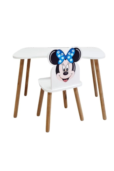 Çocuk Ders Çalışma Masa Sandalye Takımı 4-12 Yaş ( Ücretsiz Isim Yazdırma Dahil ) ( LİVA AHŞAP ) - 4