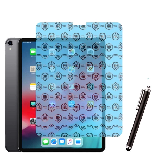 Apple iPad Pro 3 12.9 inç 3 Nesil Uyumlu Kılıf Ekran Koruyucu Ve Kalem Set Pembe - Resim 3