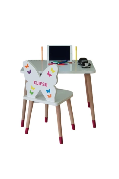 Çocuk Aktivite Masa Sandalye Takımı 2-6 yaş ( LİVA AHŞAP ) - 2