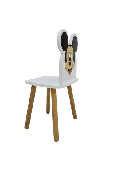 Çocuk Aktivite Sandalyesi 4-12 Yaş Mickey Muose (LİVA AHŞAP) - 4