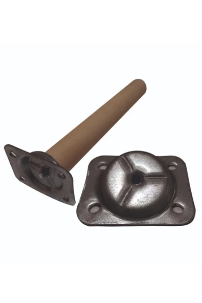 LİVA AHŞAP Sehpa Ve Ahşap Ayak Bağlantı Aparatı Açılı Ayak Aparatı Zigon Puf 4 Adet - 5