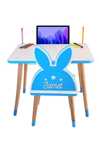 Çocuk Ders Çalışma Masa Sandalye Takımı 2-6 Yaş ( LİVA AHŞAP )