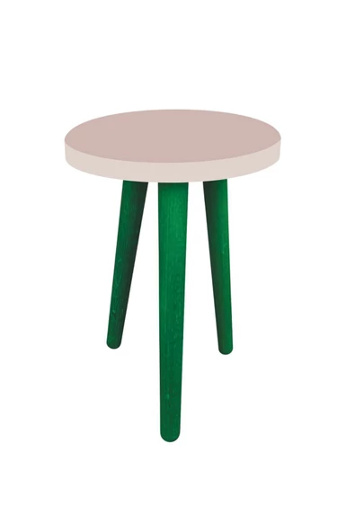 LİVA AHŞAP Ahşap Saksı Ve Tabure 4 Adet ( yeşil ) - 2