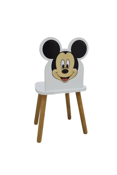 Çocuk Aktivite Sandalyesi 4-12 Yaş Mickey Muose (LİVA AHŞAP) - 3