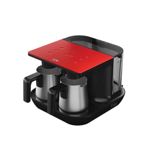 Beko TKM 8961 K Keyf Kırmızı Çelik İkili Kahve Makinesi - 5