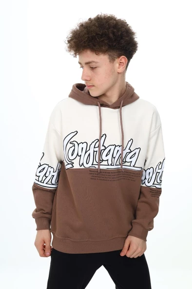 Erkek Çocuk Oversize Sweatshirt Hoodie Px7170.1