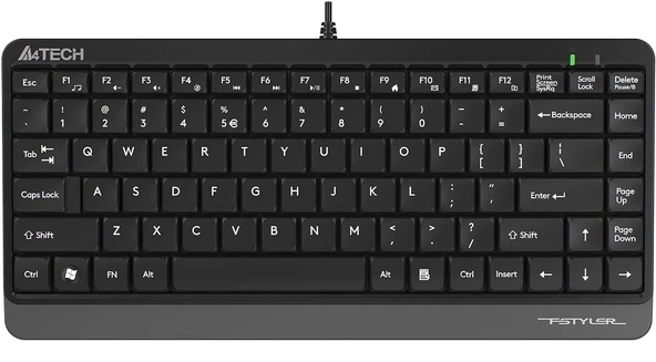 A4 Tech FK11 Q USB Kablolu MM Mini Klavye Gri - 3