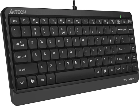 A4 Tech FK11 Q USB Kablolu MM Mini Klavye Gri