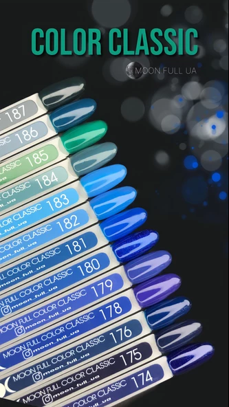 Moon Full Kalıcı Oje Classic Pastel Mavi No:179 - Resim 2