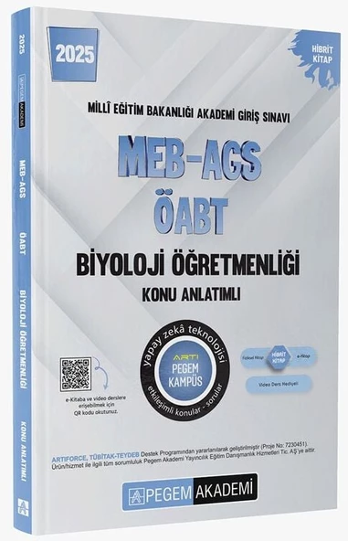 Pegem 2025 ÖABT Biyoloji Öğretmenliği Konu Anlatımlı Pegem Akademi Yayınları