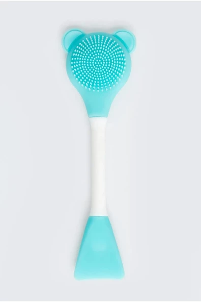 TİNEKE  3 In 1 Ayıcık Silikon Maske Sürme Peeling Ve Temizleme Firçası Silikon Maske Spatulası 1 ADET - 4