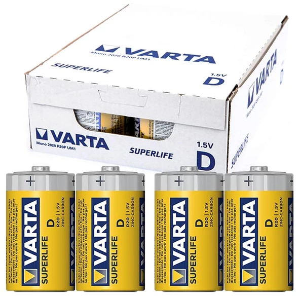 Superlife Çinko Büyük D Boy Pil 24'lü Paket - 2