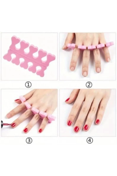 TİNEKE Parmak Ayırıcı Sünger Manikür Pedikür Aparatı 5 ADET - 3