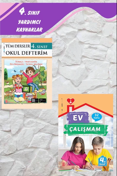 4.Sınıf Tüm Dersler Okul Defterim+Ev Çalışmam
