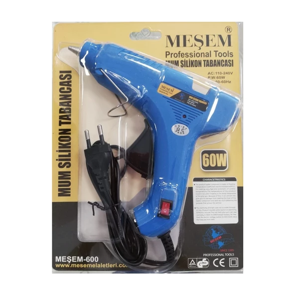 Meşem Mum Silikon Tabancası 60 W Kalın Silikon Meşem600 ürün görseli