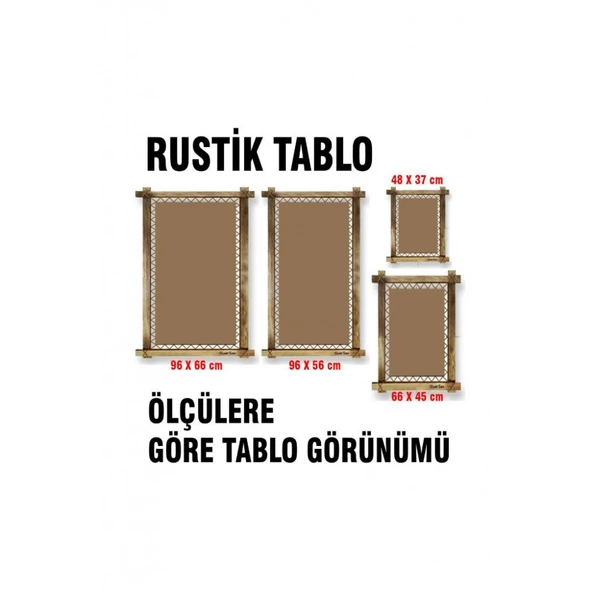 Kanvas Antika Led Işıklı Rustik Tablo