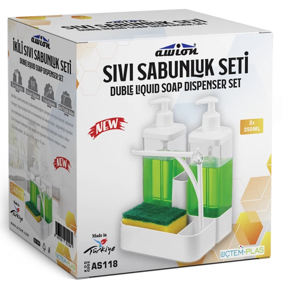 AWION İKİLİ SIVI SABUNLUK VE SETİ